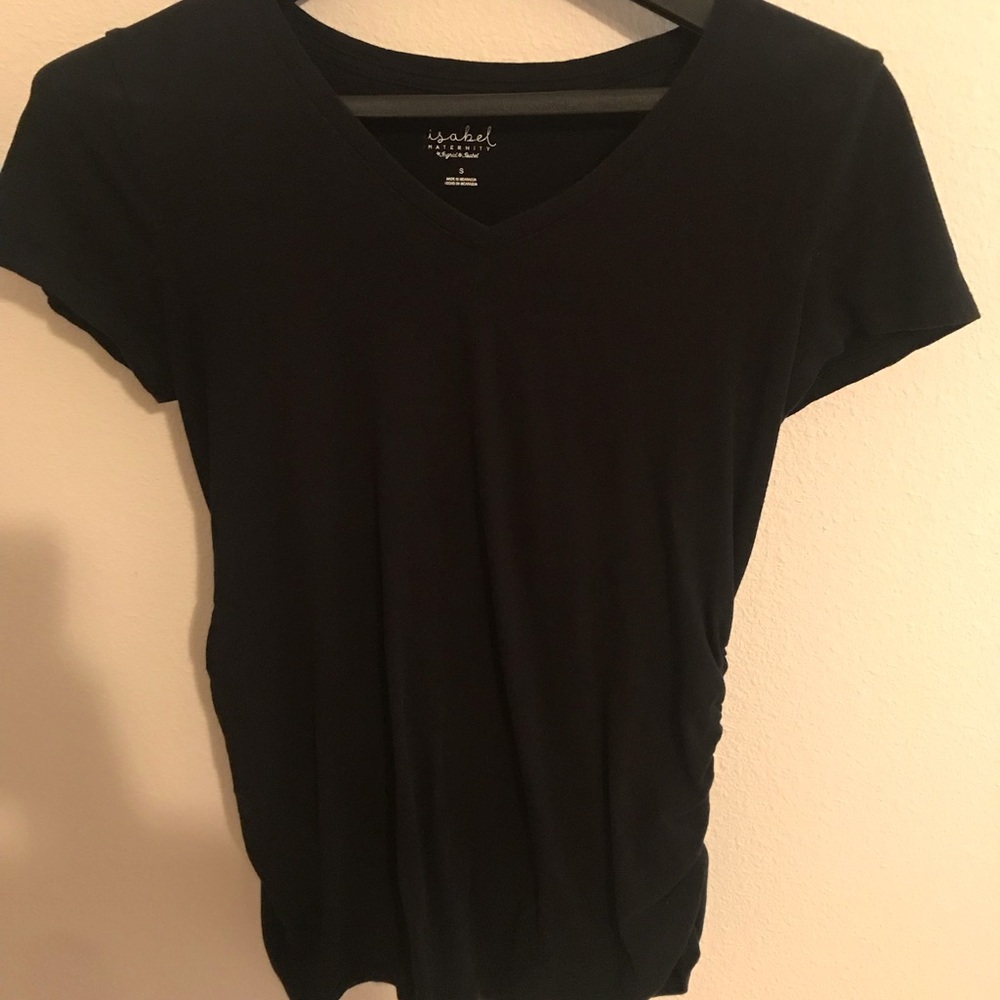 Solid black maternity T-shirt